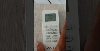 Aire acondicionado con lamas bloqueadas