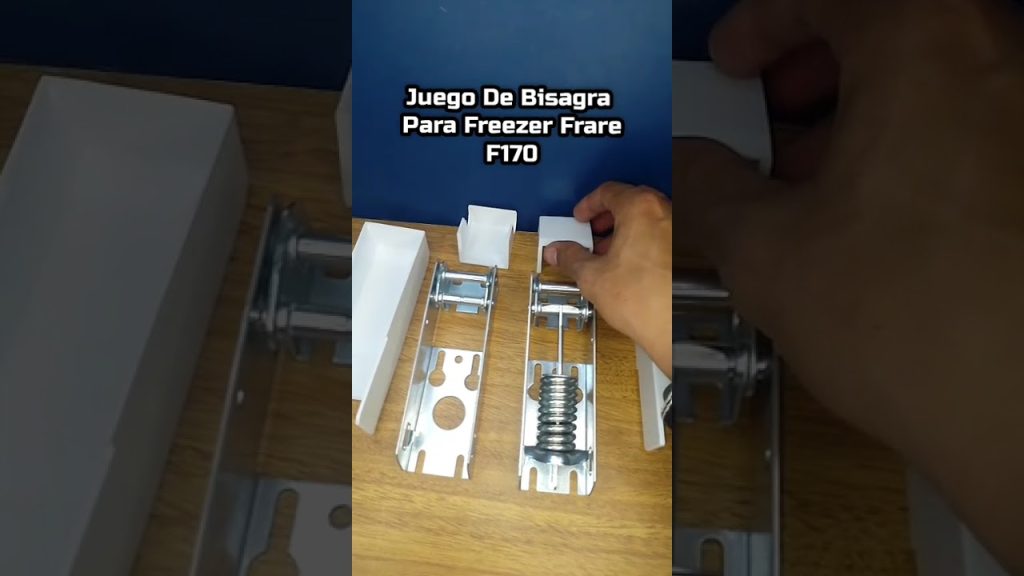 Congelador con bisagra rota