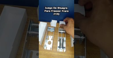 Congelador con bisagra rota