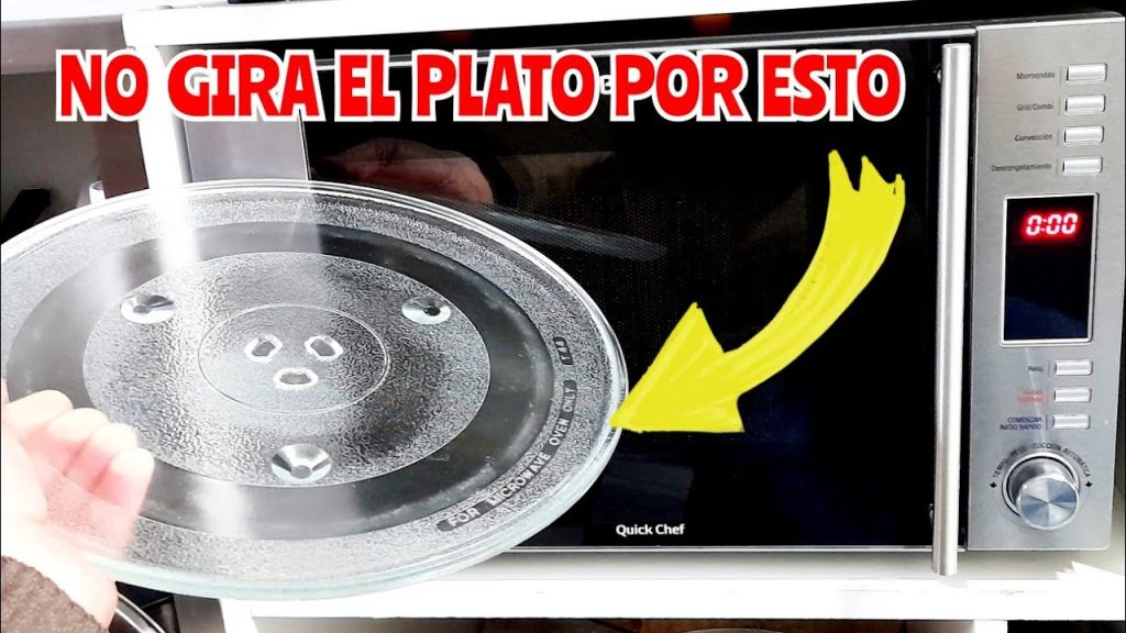 Microondas con plato que se atasca